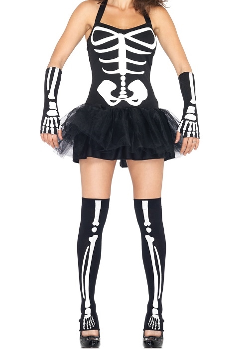 Skelet kostume kvinde